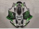 Carenagens Moto Kawasaki ZZR1100 1993-2003 - Preto Brilhante Verde Chama