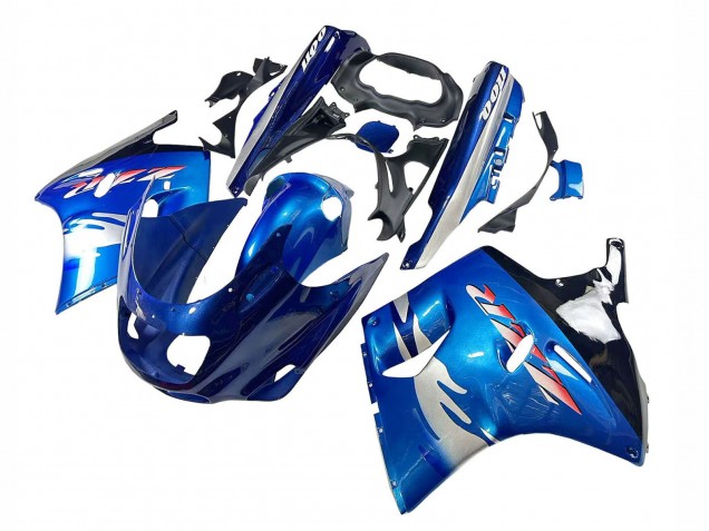 Carenagens Moto Kawasaki ZZR1100 1993-2003 - Azul Prata Preto