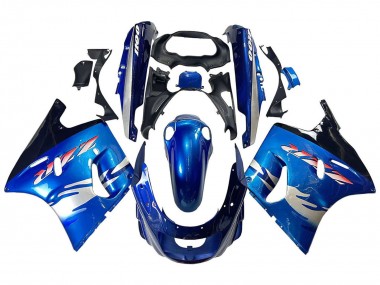 Carenagens Moto Kawasaki ZZR1100 1993-2003 - Azul Prata Preto