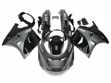 Carenagens Moto Kawasaki ZZR1100 1993-2003 - Cinzento Preto Ninja