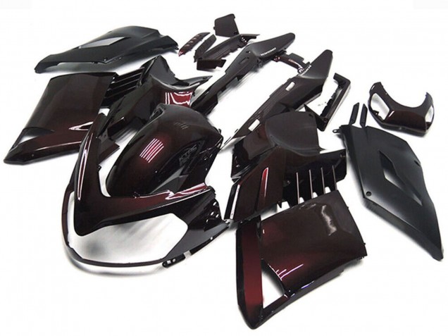 Carenagens Moto Kawasaki GTR1400/ZG1400 2007-2009 - Vermelho Castanho Preto