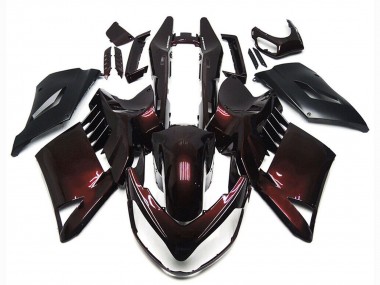 Carenagens Moto Kawasaki GTR1400/ZG1400 2007-2009 - Vermelho Castanho Preto