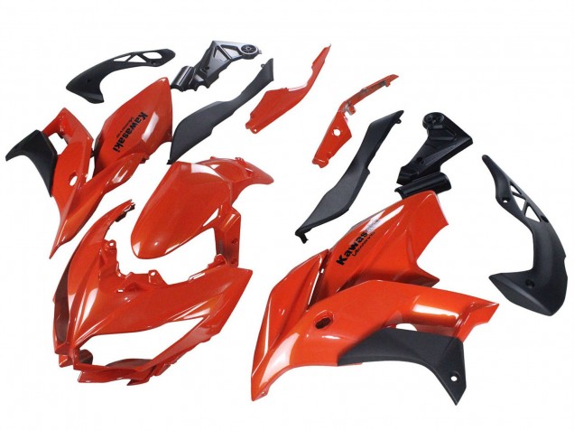 Carenagens Moto Kawasaki Versys 650 2015-2021 - Vermelho Preto Fosco
