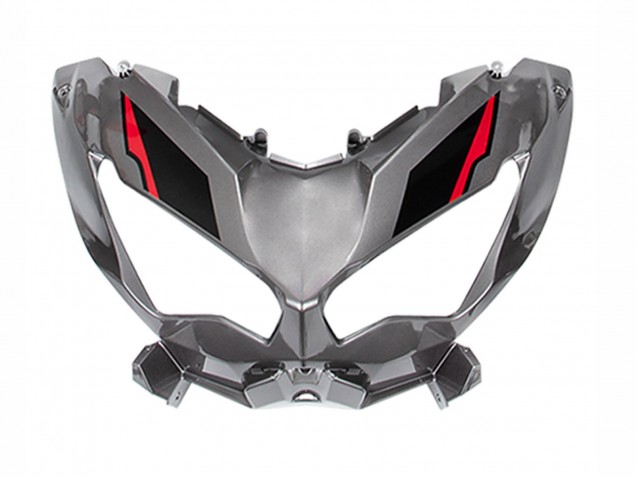 Carenagens Moto Kawasaki Versys 650 2022-2025 - Cinzento Vermelho Preto