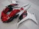 Carenagens Moto Yamaha FZ6R 2009-2015 - Vermelho Branco Preto 6