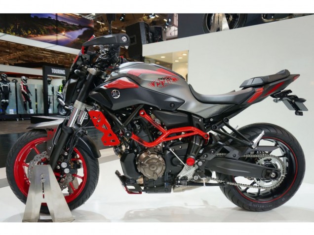 Carenagens Moto Yamaha MT07/FZ07 2012-2017 - Cinzento Vermelho