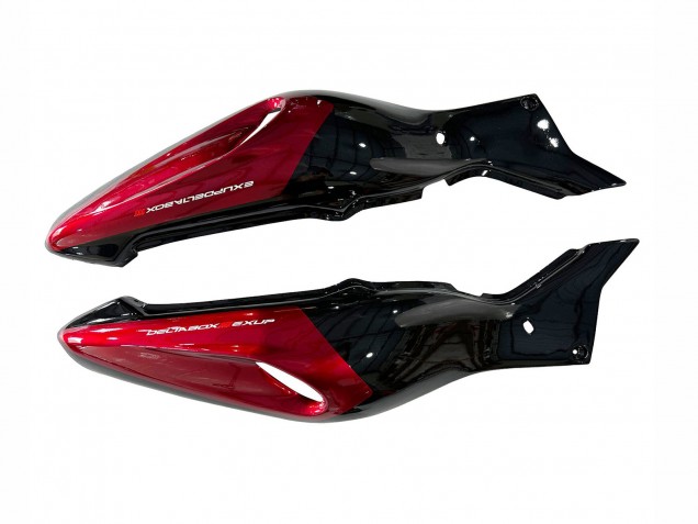 Kits Carenagem Moto Yamaha YZF 1000R Thunderace 1997-2007 - Preto Vermelho Chama