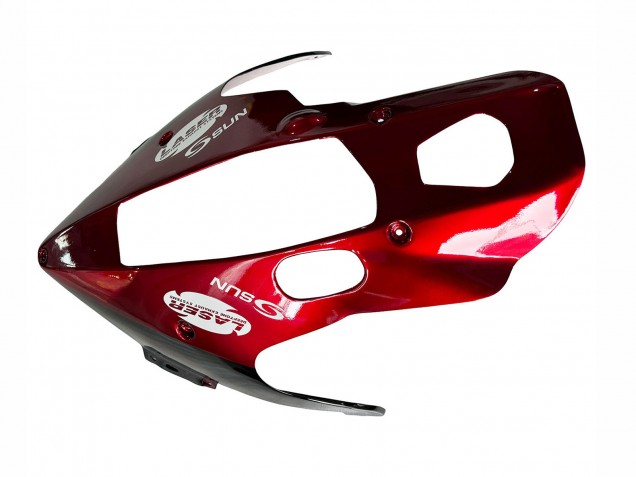 Kits Carenagem Moto Yamaha YZF 1000R Thunderace 1997-2007 - Preto Vermelho Chama