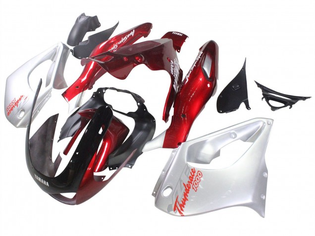 Carenagens Moto Yamaha YZF 1000R Thunderace 1997-2007 - Vermelho Prata Thunderace