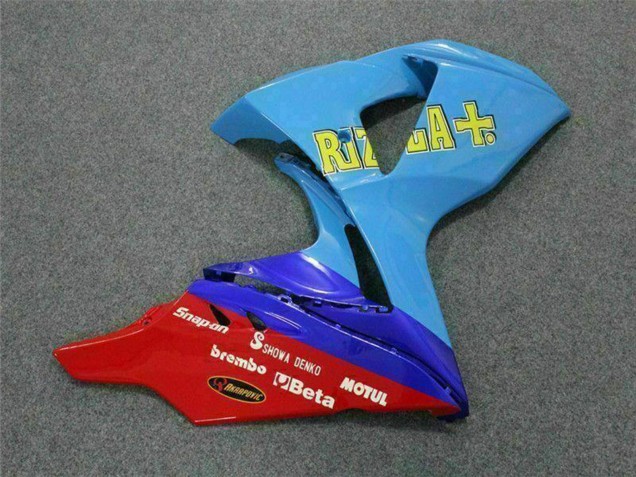 Carenagens Moto Suzuki GSXR 1000 2009-2016 - Azul Amarelo Rizla 19 Vermelho