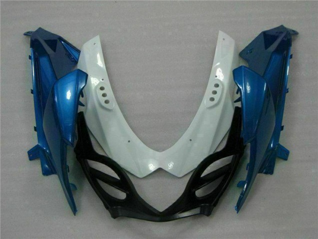 Kit Carenagem ABS Suzuki GSXR 1000 2009-2016 - Branco Azul Preto