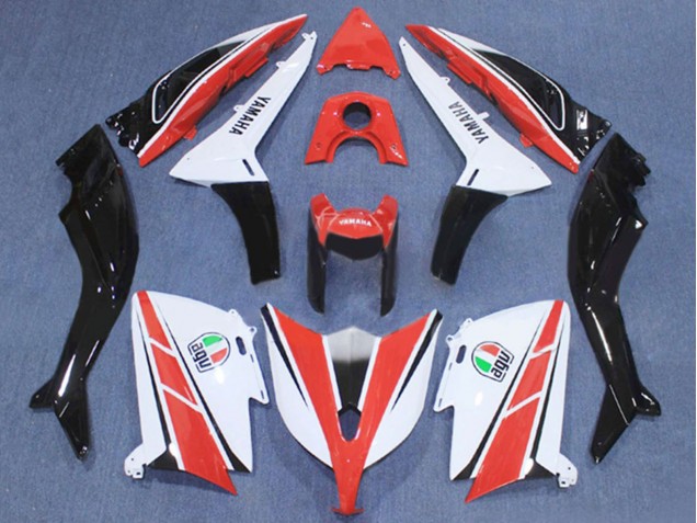 Carenagem Moto Yamaha TMAX530 2012-2014 - Vermelho Branco Preto