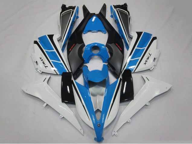 Carenagens Moto Yamaha TMAX530 2012-2014 - Branco Azul Preto