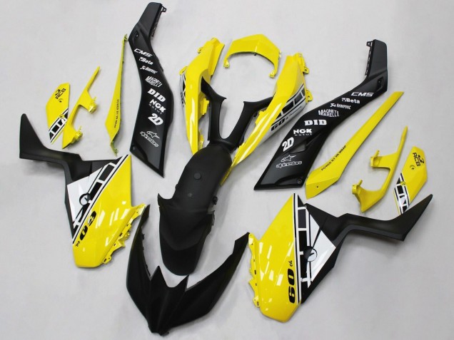 Carenagens Moto Yamaha XMAX300 2017-2021 - Amarelo Branco Preto