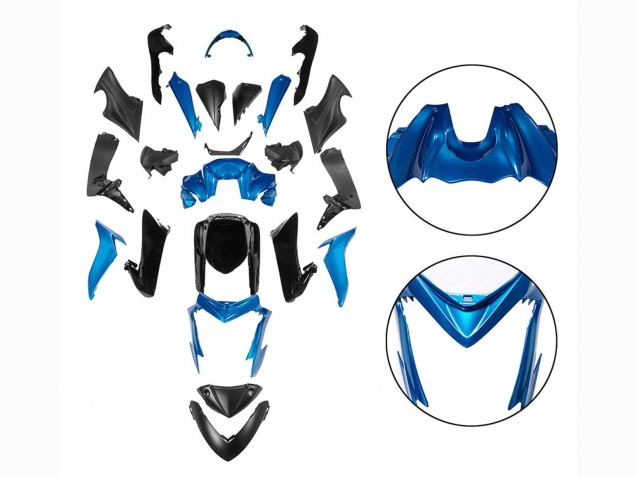 Carenagens Moto Suzuki GSX-S 1000 2015-2020 - Azul Preto