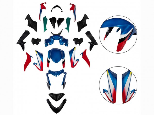Carenagens Moto Suzuki GSX-S 1000 2015-2020 - Azul Vermelho Preto