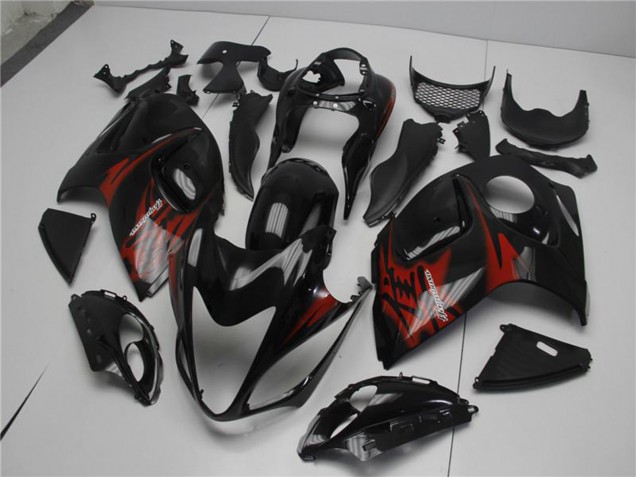Carenagens Moto Suzuki GSXR 1300 Hayabusa 2008-2020 - Preto Brilhante Vermelho