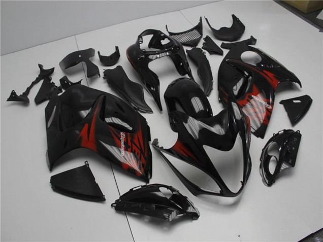 Carenagens Moto Suzuki GSXR 1300 Hayabusa 2008-2020 - Preto Brilhante Vermelho
