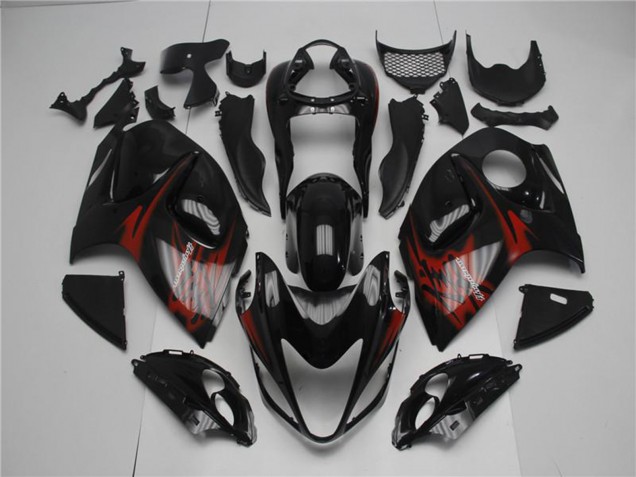 Carenagens Moto Suzuki GSXR 1300 Hayabusa 2008-2020 - Preto Brilhante Vermelho