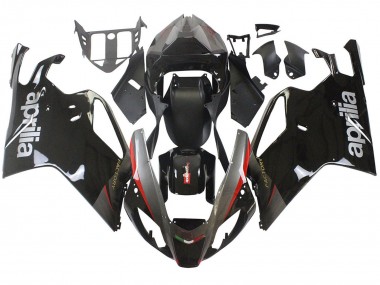 Carenagens Moto Aprilia RSV1000 2003-2006 - Preto Brilhante Cinzento Vermelho