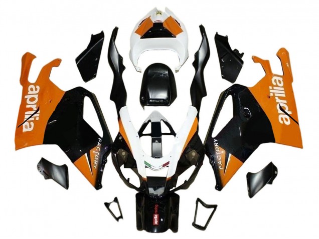 Carenagens Moto Aprilia RSV1000 2003-2006 - Preto Laranja Branco