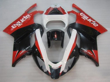 Carenagens Moto Aprilia RSV1000 2003-2006 - Vermelho Preto Branco