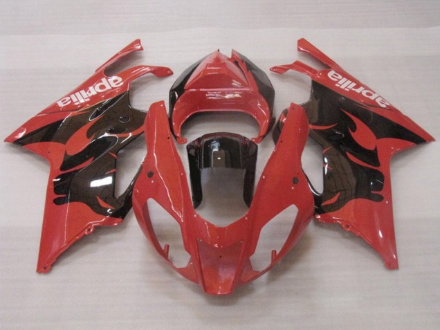 Carenagens Moto Aprilia RSV1000 2003-2006 - Vermelho Preto Brilhante
