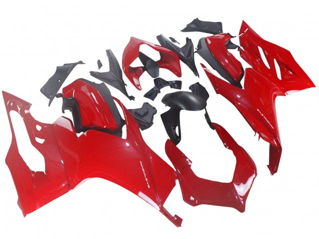 Carenagem Moto Ducati Panigale V2 2020-2024 - Vermelho Preto Fosco