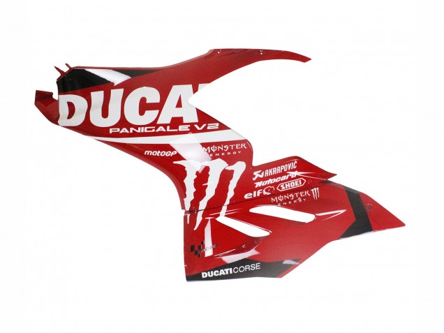Carenagens Moto Ducati Panigale V2 2020-2024 - Vermelho Preto Brilhante Monstro Corse