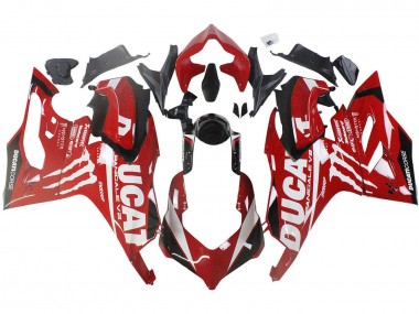 Carenagens Moto Ducati Panigale V2 2020-2024 - Vermelho Preto Brilhante Monstro Corse