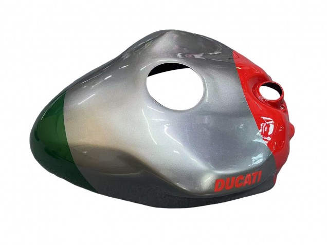 Carenagens Moto Ducati Panigale V2 2020-2024 - Prata Vermelho Verde