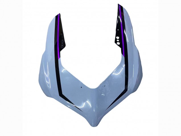 Carenagens Moto Ducati Panigale V2 2020-2024 - Cinzento Brilhante Roxo Preto Brilhante