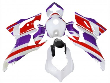 Carenagens Moto Ducati Panigale V2 2020-2024 - Branco Roxo Vermelho Preto Brilhante