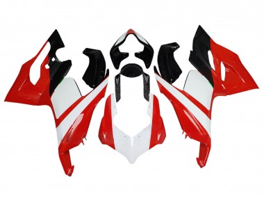 Carenagem Moto Ducati Panigale V2 2020-2024 - Branco Vermelho Preto Brilhante