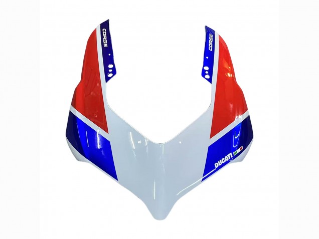 Carenagens Moto Ducati Panigale V4 V4S 2018-2019 - Branco Prata Vermelho Preto Brilhante