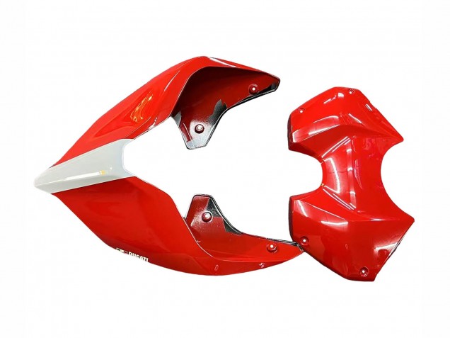 Carenagens Moto Ducati Panigale V4 V4S 2018-2019 - Branco Prata Vermelho Preto Brilhante