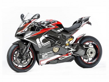 Carenagens Moto Ducati Panigale V4 V4S 2018-2019 - Vermelho Preto Cinzento Aruba 45