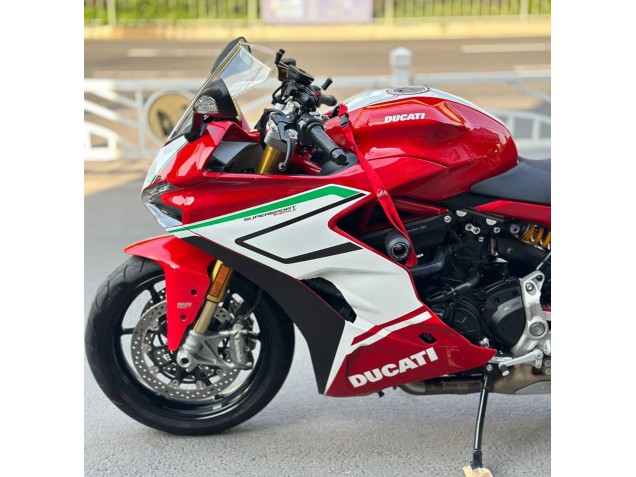 Carenagens Moto Ducati Supersport 939/939S 2017-2022 - Branco Vermelho Preto Verde