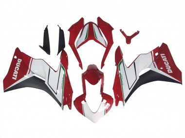 Carenagens Moto Ducati Supersport 939/939S 2017-2022 - Branco Vermelho Preto Verde