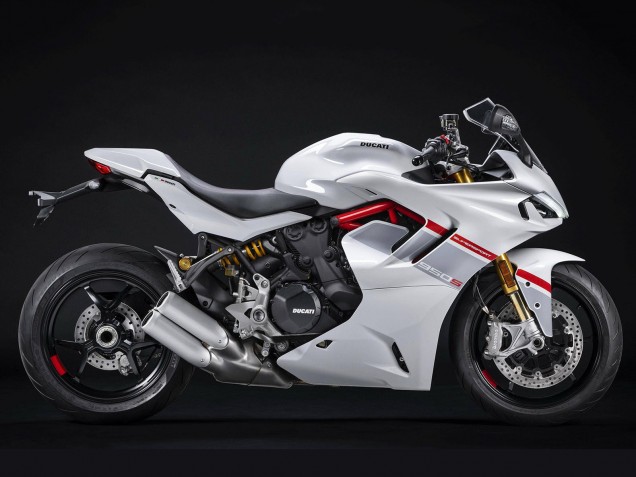 Carenagens Moto Ducati 2021-2024 Ducati Supersport 950/950S 2021-2024 - Branco Prata Vermelho