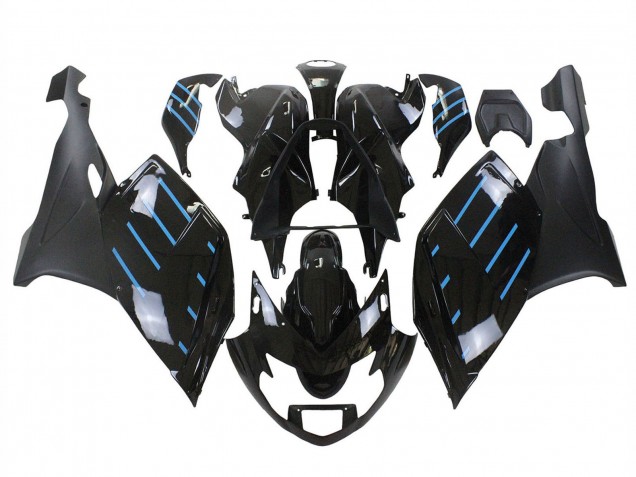Carenagens Moto BMW K1200S 2005-2010 - Preto Brilhante Preto Fosco Azul Linha