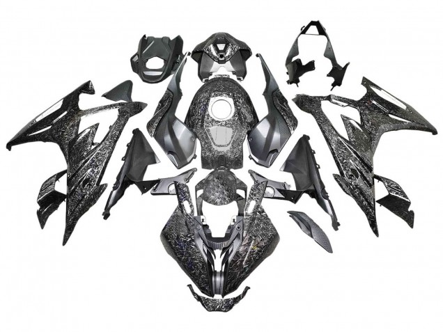 Carenagens Moto BMW S1000RR 2023-2024 - Preto Forjado Fibra de Carbono