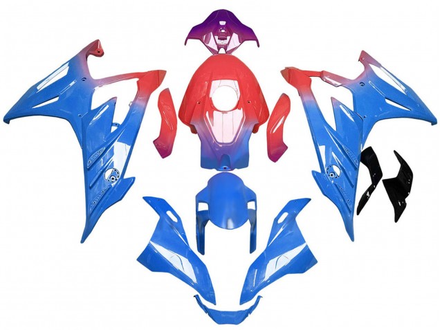Carenagens Moto BMW S1000RR 2023-2024 - Gradiente Azul Vermelho