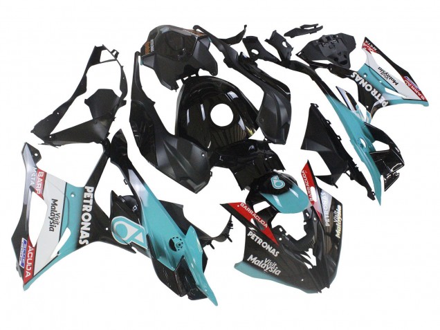 Carenagens Moto BMW S1000RR 2023-2024 - Azul Claro Preto Fosco Petronas