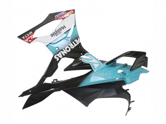 Carenagens Moto BMW S1000RR 2023-2024 - Azul Claro Preto Fosco Petronas