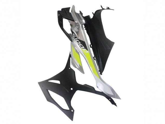Carenagens Moto BMW S1000RR 2023-2024 - Prata Preto Fosco Verde Limão