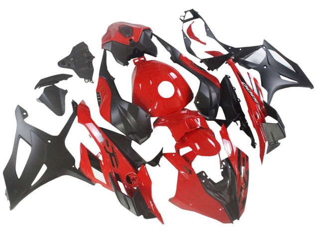 Carenagens Moto BMW S1000RR 2023-2024 - Vermelho Preto Fosco