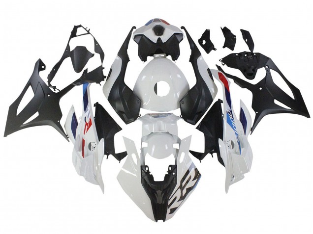 Carenagem Moto BMW S1000RR 2023-2024 - Branco Azul Vermelho Preto Fosco