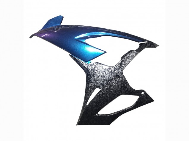 Carenagens Moto BMW S1000RR 2019-2022 - Gradiente Azul Roxo Forjado Fibra de Carbono