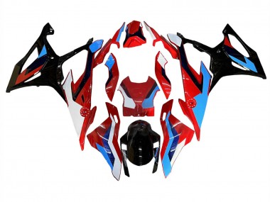Carenagem Moto BMW S1000RR 2019-2022 - Preto Vermelho Azul Branco